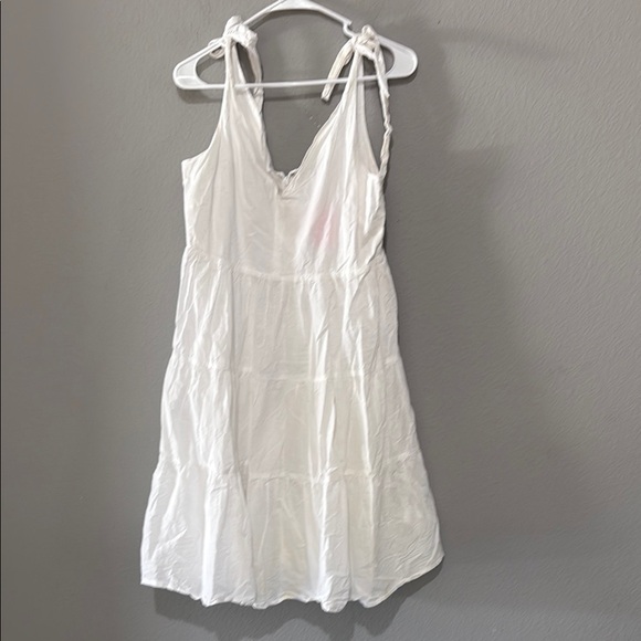Peter Som collective White Midi Dress prairie cotton dress Sz 12 - Picture 5 of 16